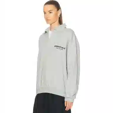 Fear of God Essentials FW24 Holiday Core Polo Light Mist Grey