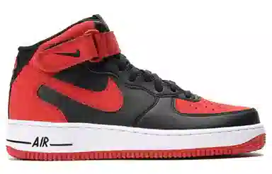 Nike Air Force 1 Mid Black Red
