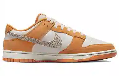 Nike Dunk Low "Safari Swoosh" White Orange