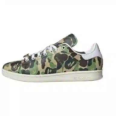 A BATHING APE x adidas Stan Smith Camo Green