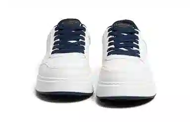 HUANQIU Casual Low Top Sneakers White Blue