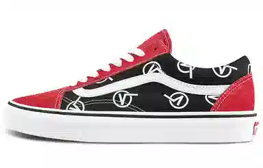 Vans Old Skool Vlogo Black Red