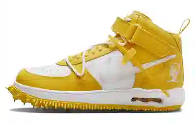 Nike Air Force 1 Mid "White and Varsity Maize"