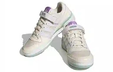 adidas Forum Low White Purple Green