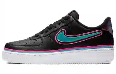 Nike Air Force 1 Sport NBA Black Blue Gale Laser Fuchsia