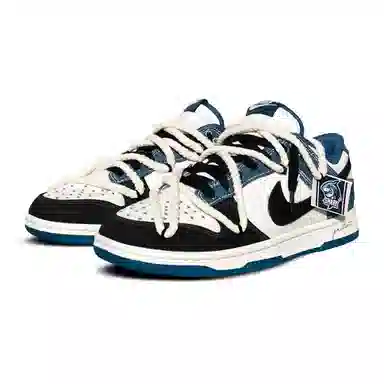 Nike Dunk Low Black White Blue