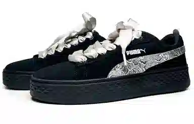 PUMA Smash Platform Black Silver