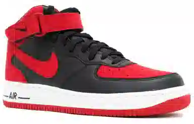 Nike Air Force 1 Mid Black Red