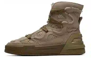 Lanvin x FILA Nougat High Top Sneakers Brown