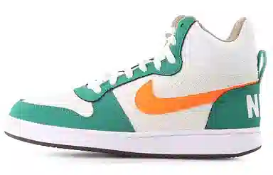 Nike Court Borough Mid White Green