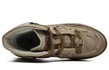 Lanvin x FILA Nougat High Top Sneakers Brown