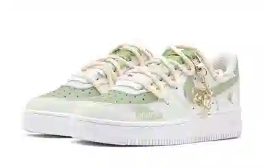 Nike Air Force 1 Low GS Green White