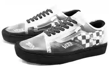 Vans Slip-Skool ComfyCush Black White Checkerboard