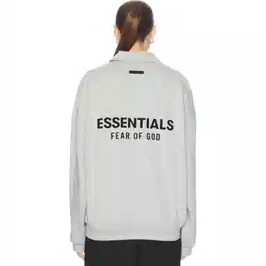 Fear of God Essentials FW24 Holiday Core Polo Light Mist Grey