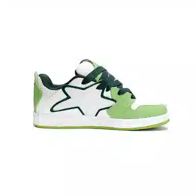 GLO BULL Low Top White Green