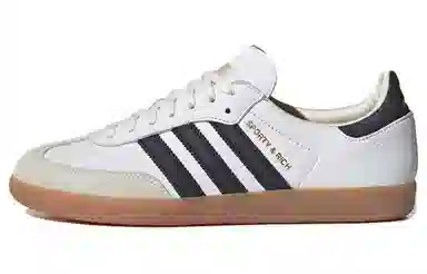 SPORTY & RICH x adidas Samba White Black