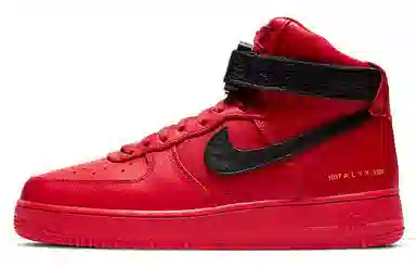1017 ALYX 9SM x Nike Air Force 1 High Black Red