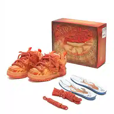 X·LUN Retro Platform Sneakers Orange