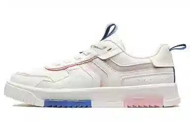 特步 潮流百搭 板鞋 女款 米粉