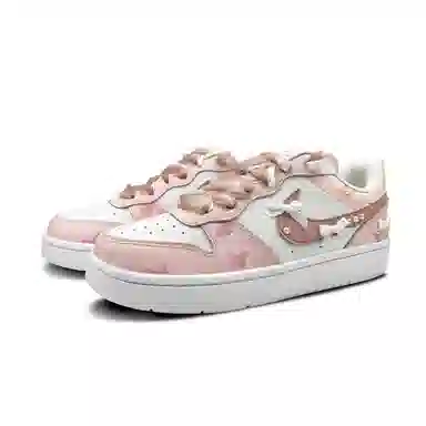 Nike Court Borough Low GS Pink White