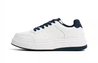 HUANQIU Casual Low Top Sneakers White Blue