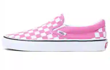 Vans Slip-On Classic Pink White Checkerboard