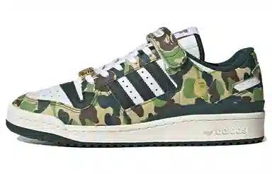 A BATHING APE x adidas Forum 84 Low Green