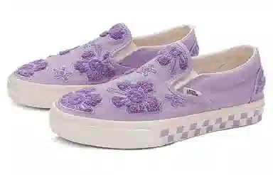 Emma Mulholland x Vans Slip-On Floral Embroidery Purple