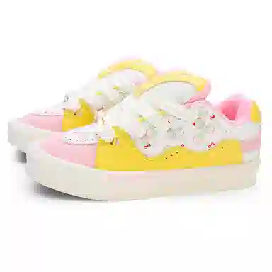 GLO BULL Classic Low Sneakers Beige Pink