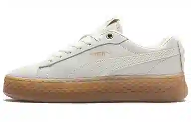 PUMA Smash Platform Frill White Brown