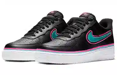 Nike Air Force 1 Sport NBA Black Blue Gale Laser Fuchsia