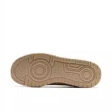 特步 乄行 潮流舒适 耐磨 中帮 板鞋 男款 棕灰