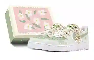 Nike Air Force 1 Low GS Green White