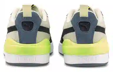 PUMA Suede Bloc White Black Yellow