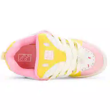 GLO BULL Classic Low Sneakers Beige Pink