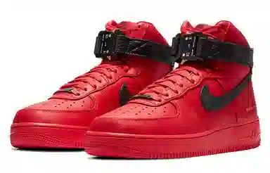 1017 ALYX 9SM x Nike Air Force 1 High Black Red