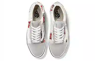 Vans Old Skool Grey White Red