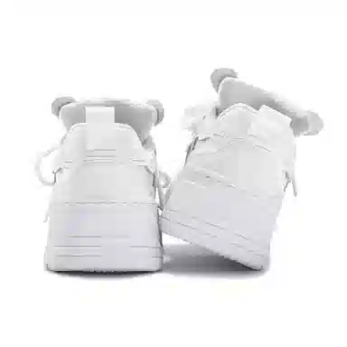 SENGUOGUO Minimalist Thick Sole Sneakers White