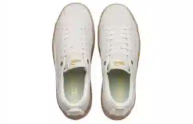 PUMA Smash Platform Frill White Brown