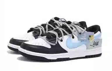 Nike Dunk Low Retro Black Grey Blue