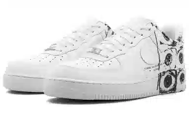 CDG x Supreme x Nike Air Force 1 Low White Black