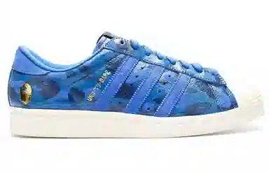 A BATHING APE x adidas Superstar 80s Blue Camo