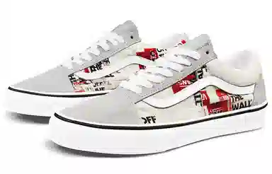 Vans Old Skool Grey White Red