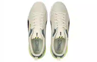 PUMA Suede Bloc White Black Yellow