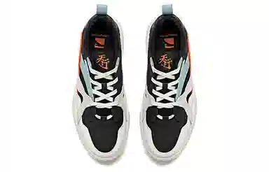 Anta Low Top Sneakers Black White Green