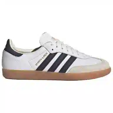 SPORTY & RICH x adidas Samba White Black