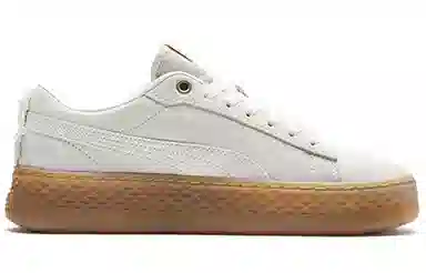 PUMA Smash Platform Frill White Brown
