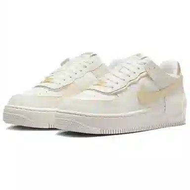 Nike Air Force 1 Shadow White Gold
