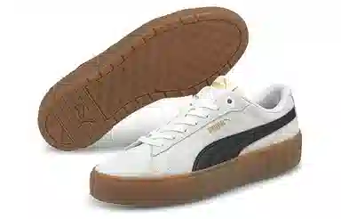 PUMA Smash Platform V2 Suede White Black