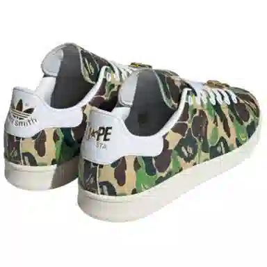 A BATHING APE x adidas Stan Smith Camo Green